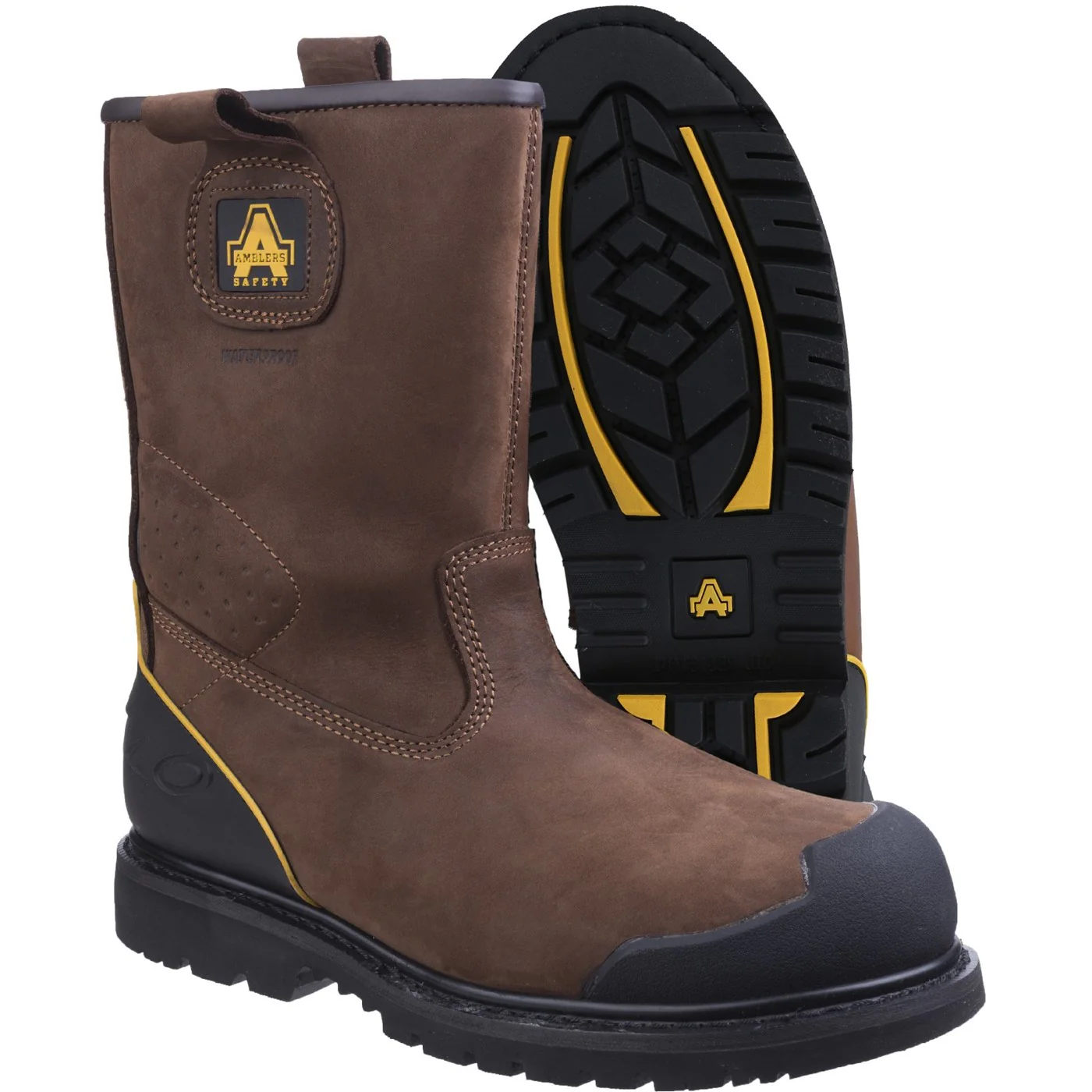 Amblers Safety FS223 Goodyear Welted Waterproof Industrial Safety Boot S3 Brown - Image 3