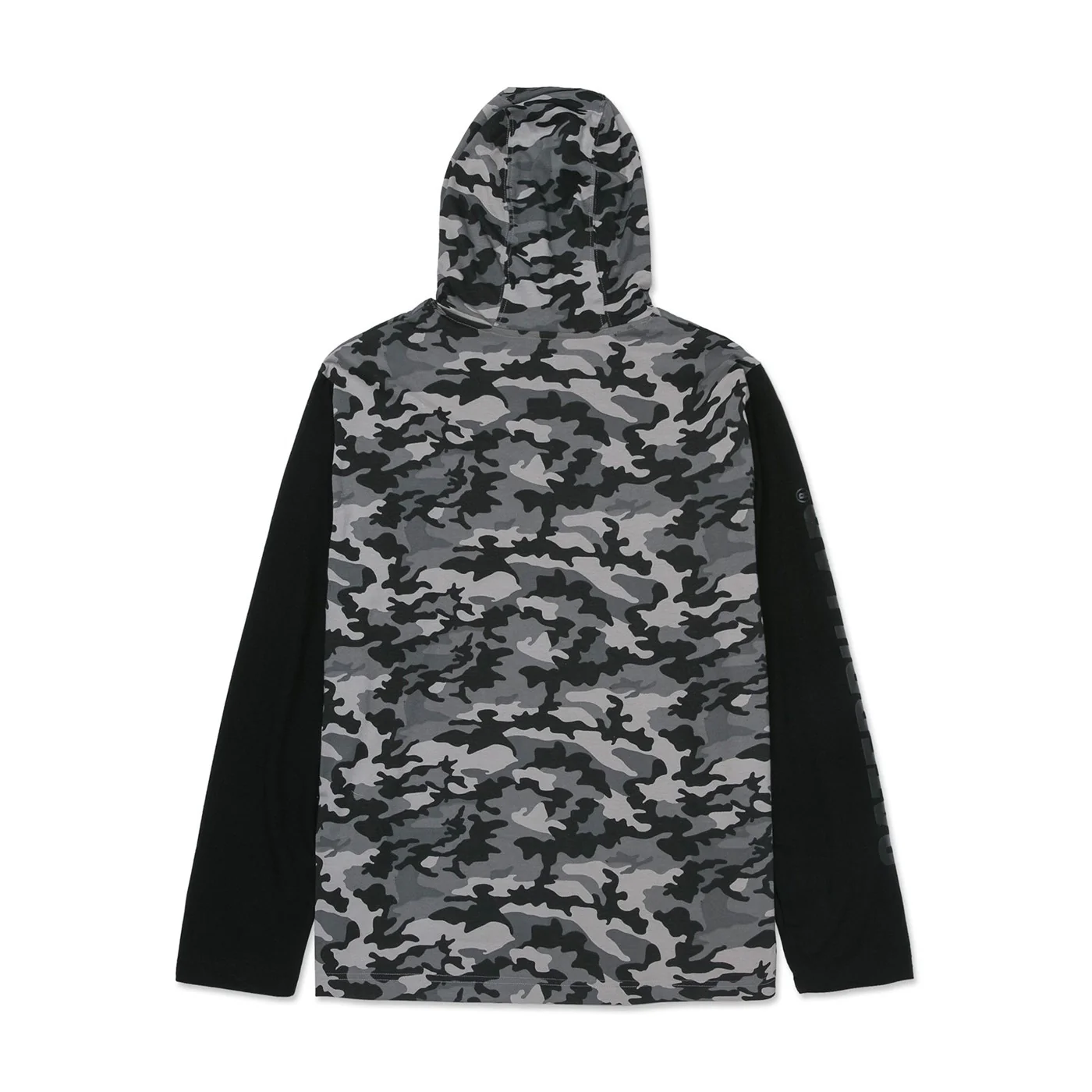 Caterpillar Hooded Long Sleeve Tee Stone Camo - Image 4