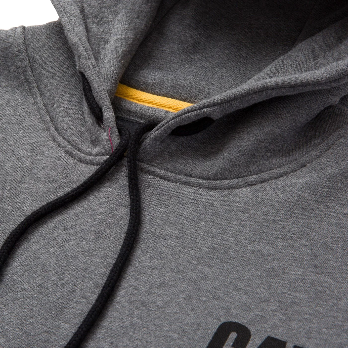 Caterpillar Trademark Banner Hooded Sweatshirt Dark Grey - Image 3