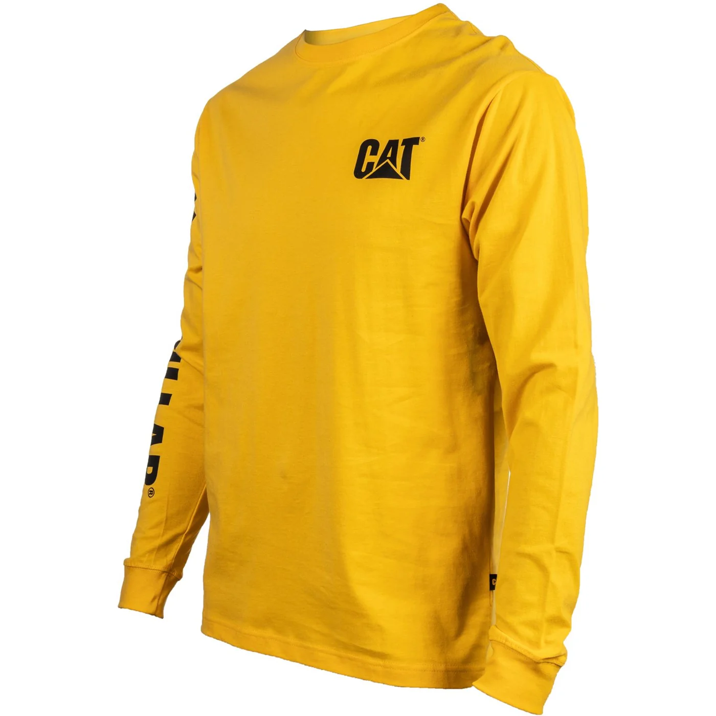Caterpillar Trademark Banner Long Sleeve T-Shirt  Yellow - Image 4