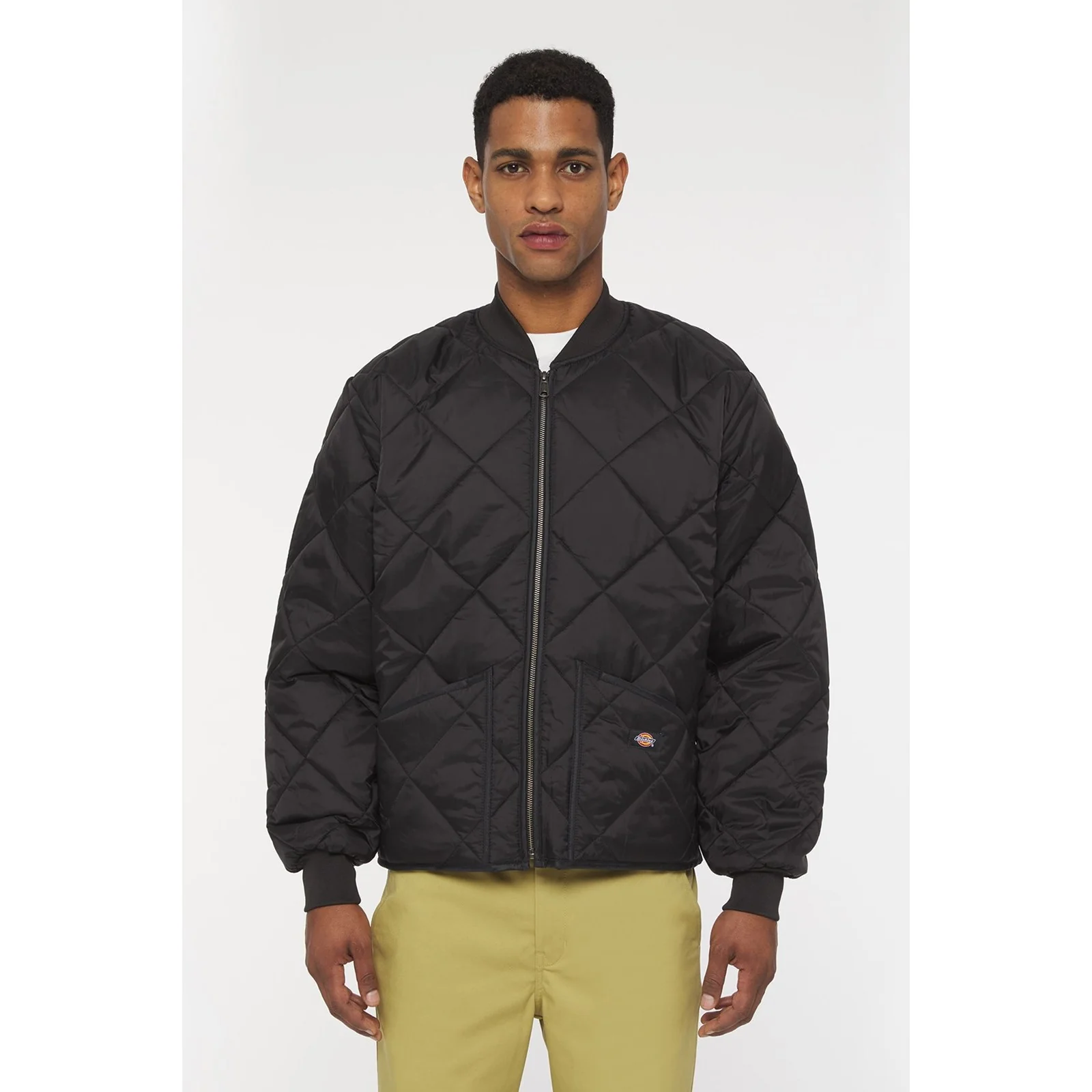 Dickies Diamond Quilted Nylon Jacket Black