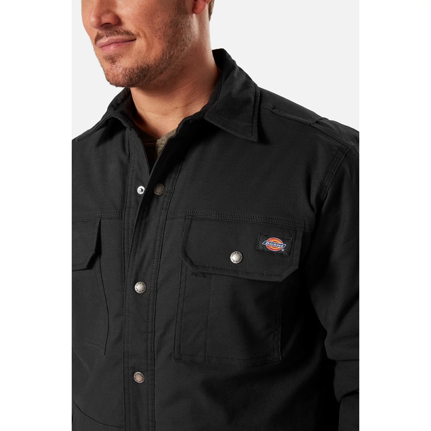 Dickies Flex Duck Shirt Jacket Black - Image 3