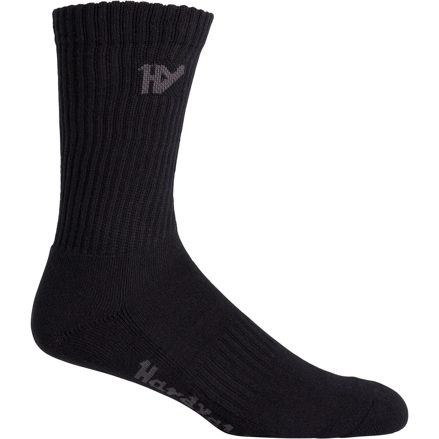 Hard Yakka Crew Five Pack Worksock Black - Image 2