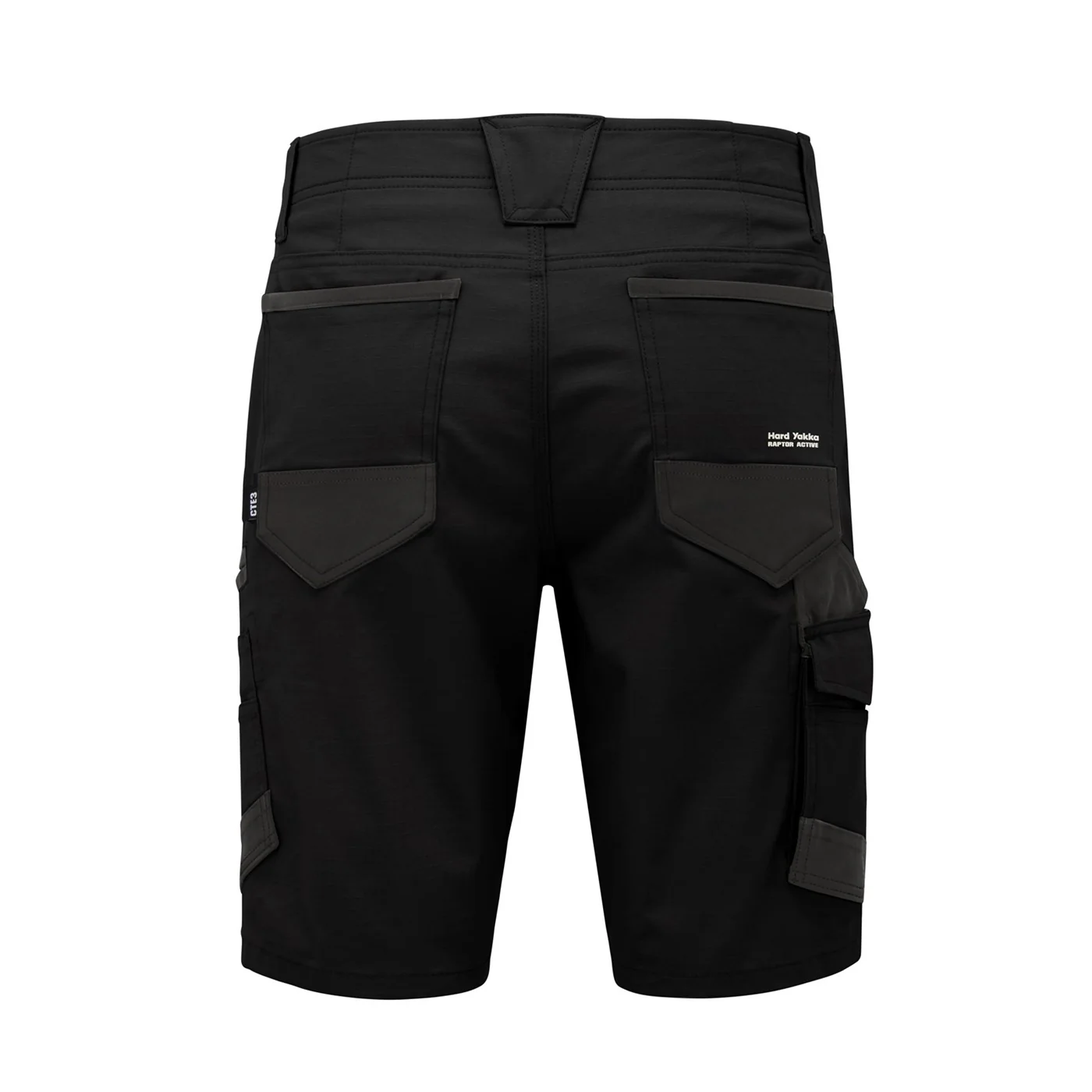Hard Yakka Raptor Active Mid-Short Black - Image 3