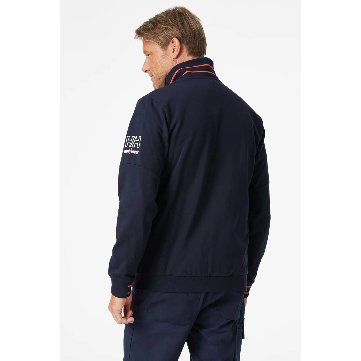 Helly Hansen Workwear Kensington Zip Sweatshirt Navy - Image 2