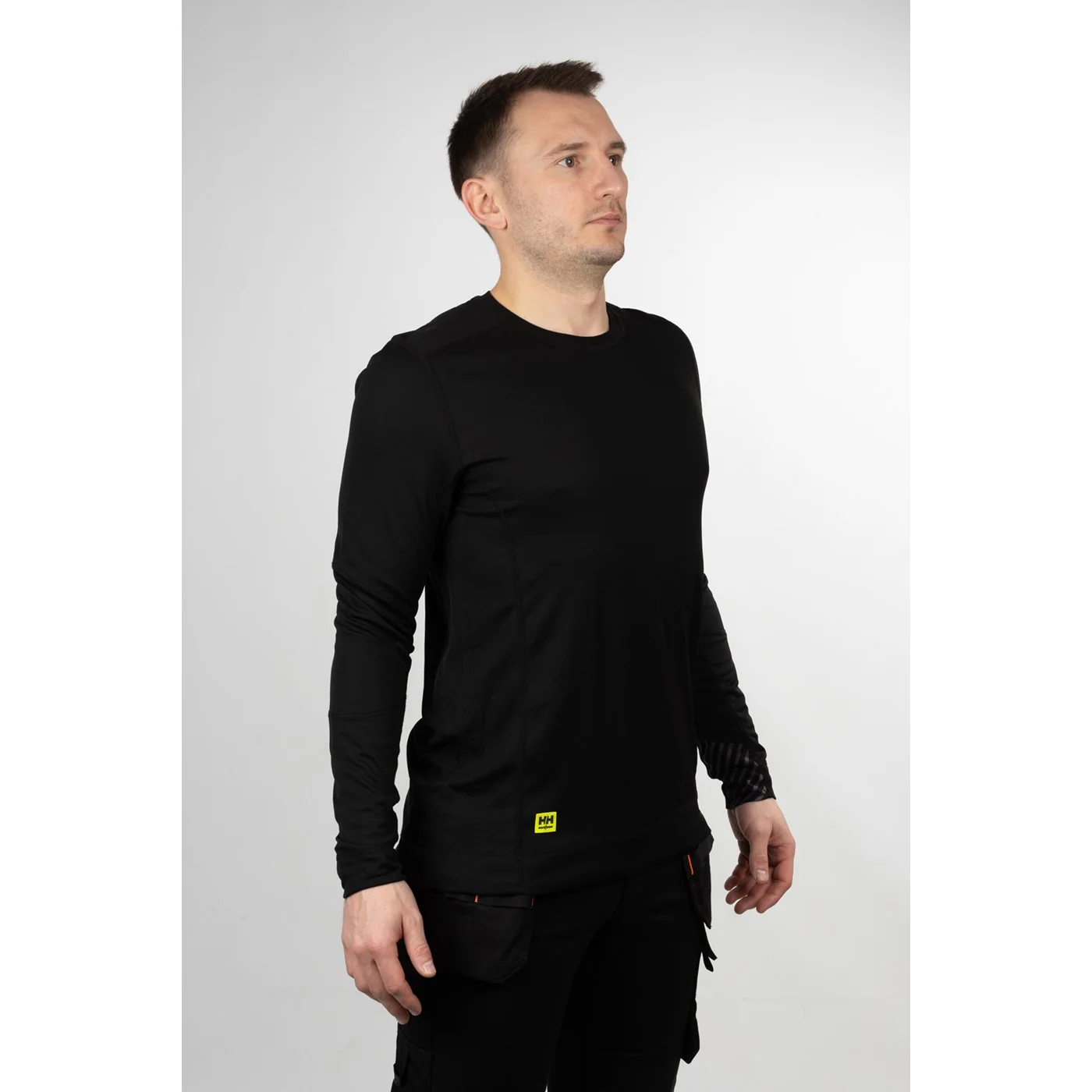 Helly Hansen Workwear Lifa Base Layer Crewneck Black - Image 3