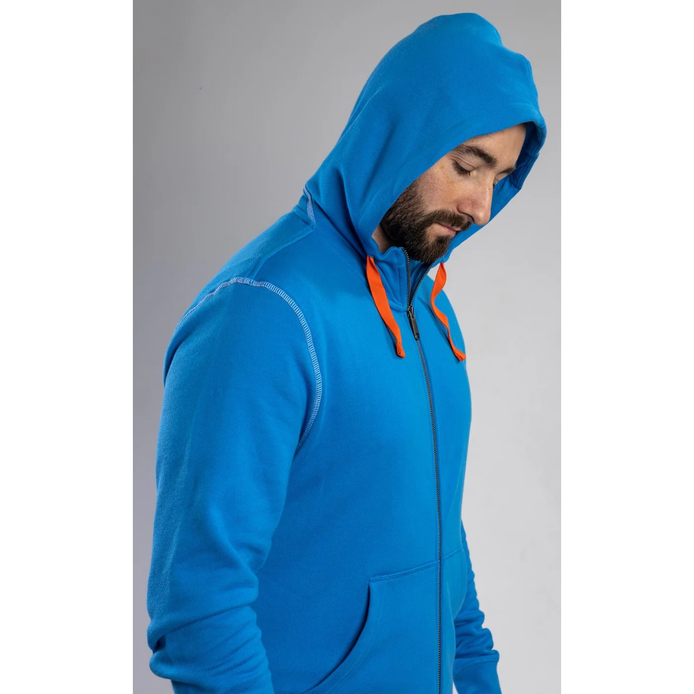 Helly Hansen Workwear Oxford Zip Hoodie Racer Blue - Image 3