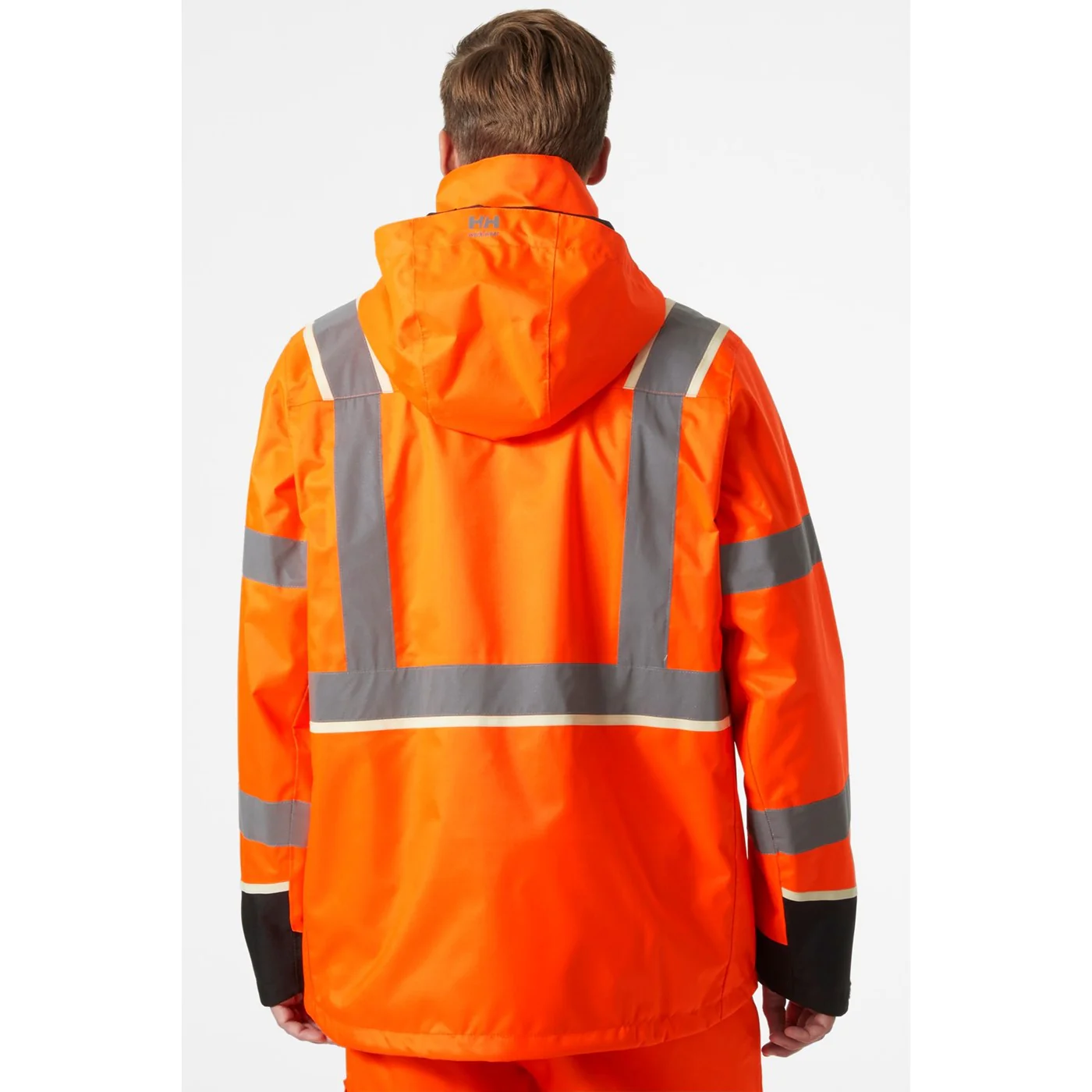 Helly Hansen Workwear UC-ME Shell Jacket Hi Vis Orange/Ebony - Image 2