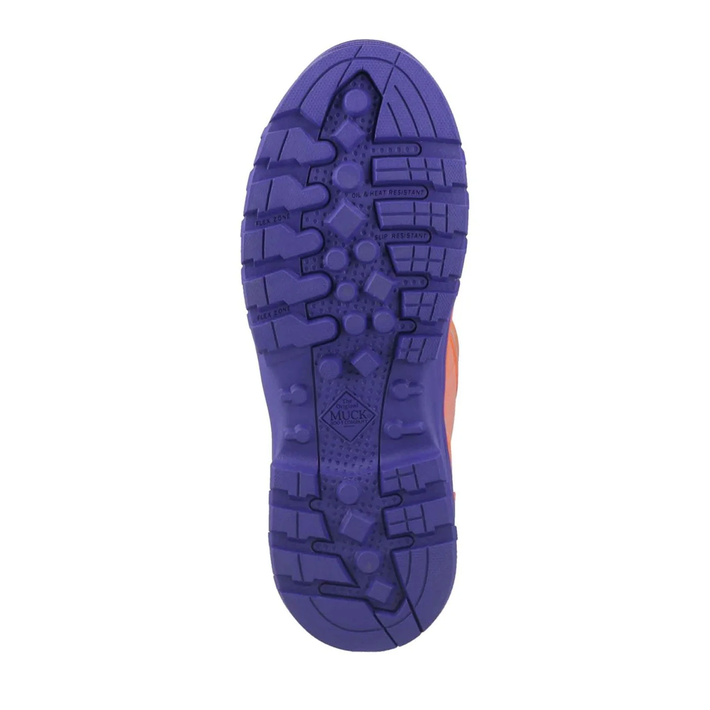 Muck Boots Grit S5 Safety Wellington S5 Orange/Blue - Image 5