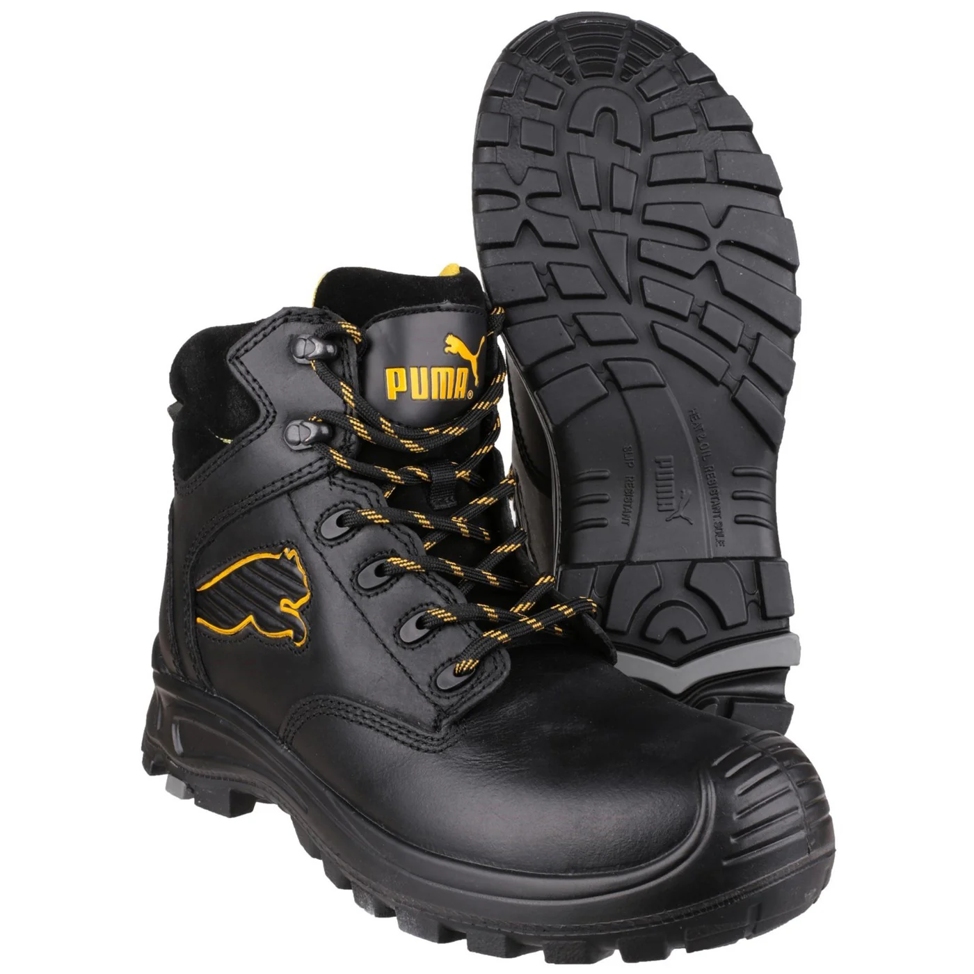 Puma Safety Borneo Mid S3 Safety Boot S3 Black - Image 3