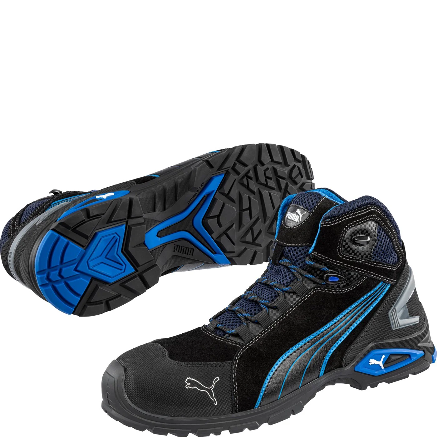 Puma Safety Rio Mid Lace-up Safety Boot S3 Black - Image 3