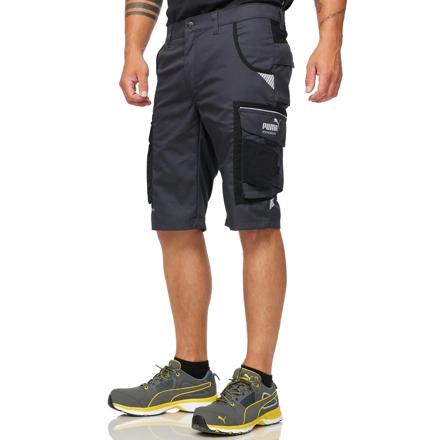 Puma Workwear Precision X Work Shorts Anthracite/Black - Image 3
