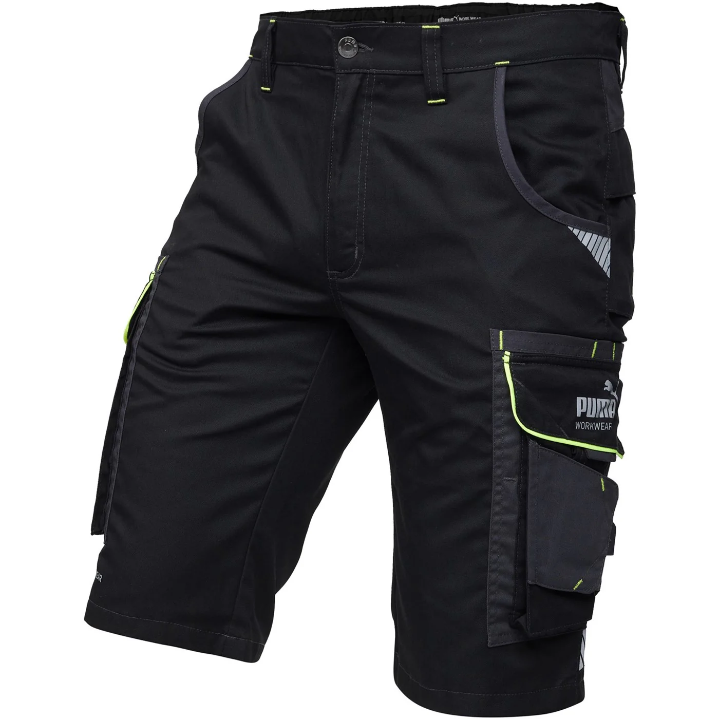 Puma Workwear Precision X Work Shorts  Black/Neon - Image 5