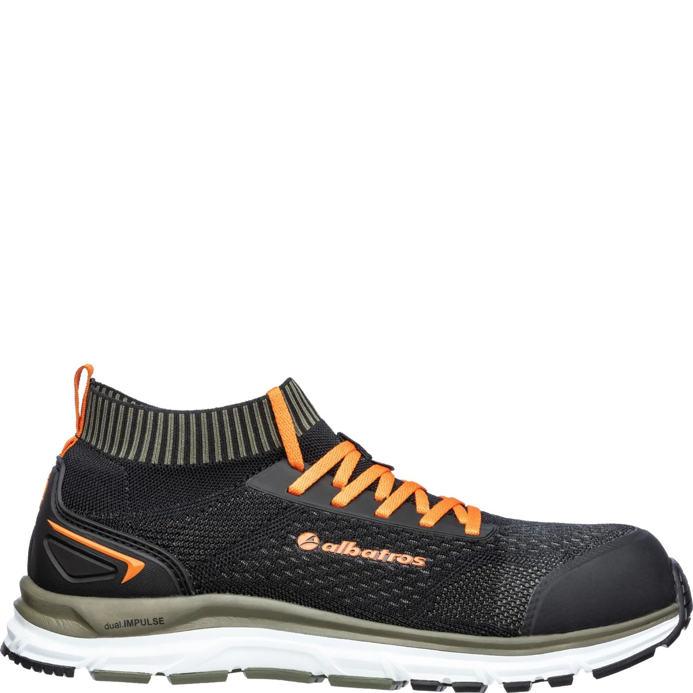 Albatros Ultimate Impulse Low Safety Shoe S1 Black/Olive - Image 3