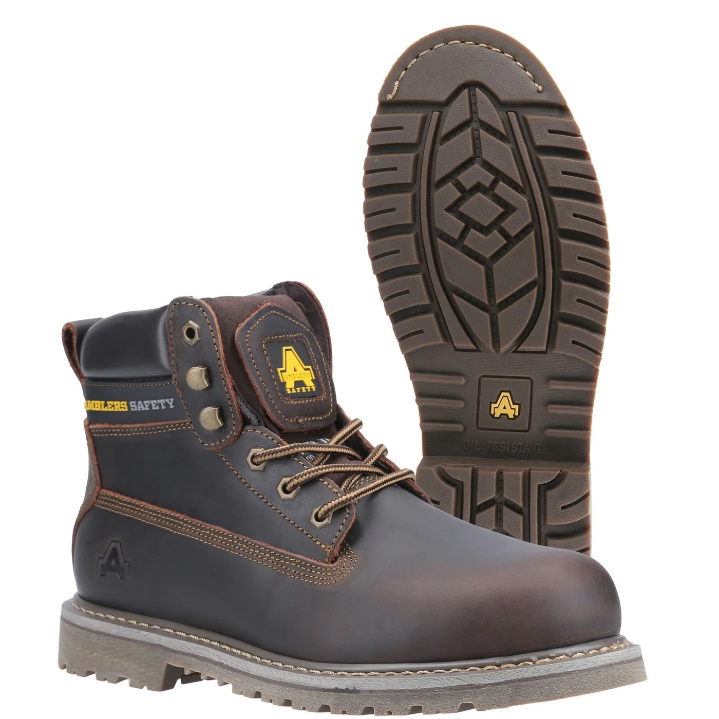 Amblers Safety FS164 Industrial Safety Boot SB Brown - Image 3