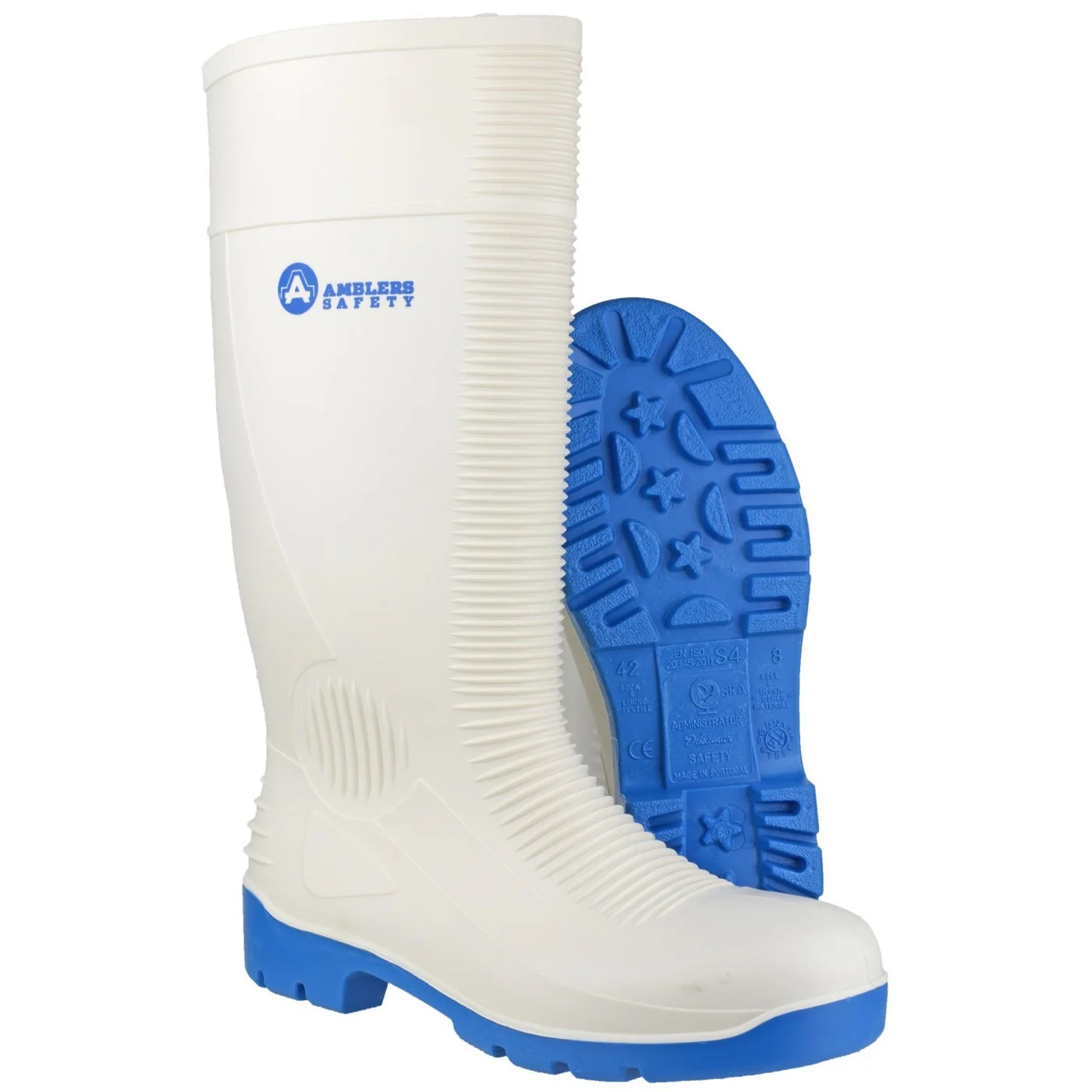 Amblers Safety FS98 Steel Toe Food Safety Wellington S4 White - Image 3