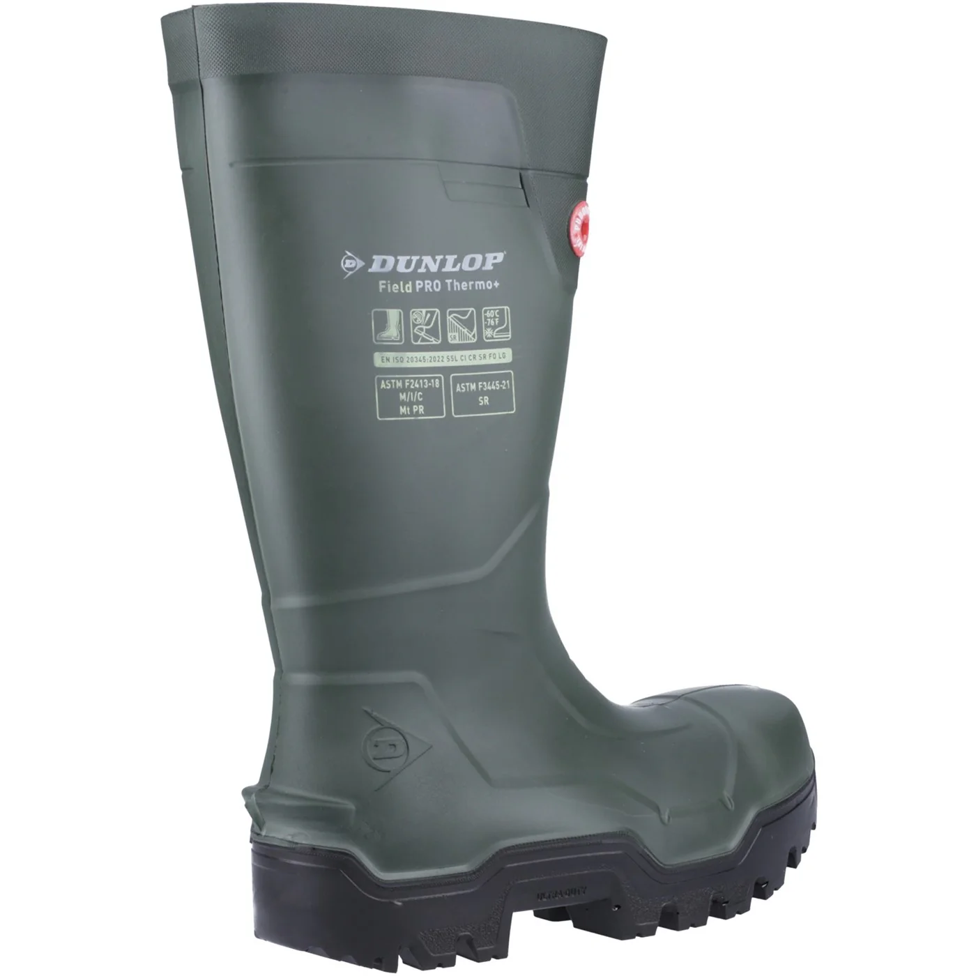 Dunlop FIELDPRO THERMO+ Safety Wellington S5L Green - Image 2