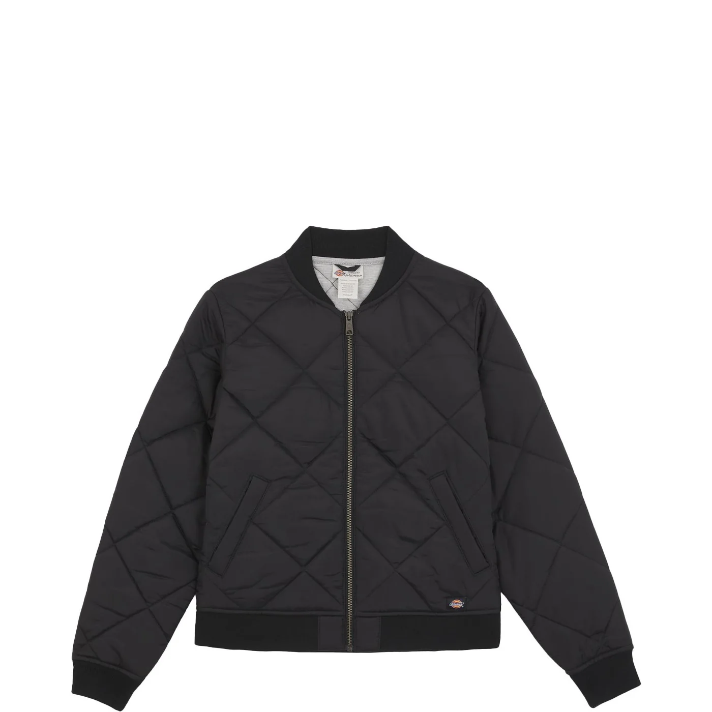 Dickies Quilted Bomber Jacket Black - Image 4